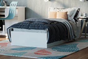 Кровать МОРИ КРМ 900.1, белый в Советском - sovetskij.germes-mebel.ru | фото