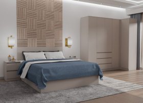 Спальный гарнитур Мори сатин в Советском - sovetskij.germes-mebel.ru | фото