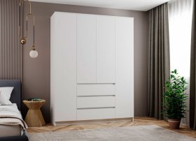 Шкаф Мори МШ1600, белый в Советском - sovetskij.germes-mebel.ru | фото