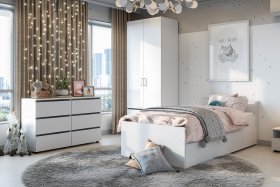 Детская Токио Белый текстурный в Советском - sovetskij.germes-mebel.ru | фото