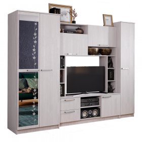 Стенка Флора, ясень белый в Советском - sovetskij.germes-mebel.ru | фото