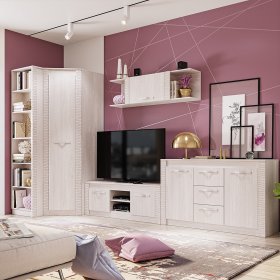 Гостиная Монако ясень белый в Советском - sovetskij.germes-mebel.ru | фото