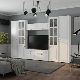 Гостиная Софт белый в Советском - sovetskij.germes-mebel.ru | фото