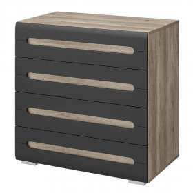 Комод КМ-09 Наоми, дуб каньон/графит в Советском - sovetskij.germes-mebel.ru | фото