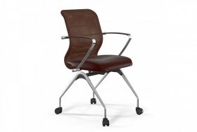 Кресло ErgoLife Sit 8 M4-9К основание F53.W02, темно-коричневый/хром в Советском - sovetskij.germes-mebel.ru | фото
