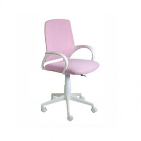 Кресло Ирис White сетка/ткань розовая в Советском - sovetskij.germes-mebel.ru | фото