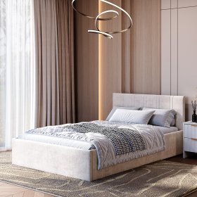 Кровать 120*200 см Ника КР-08 миндаль в Советском - sovetskij.germes-mebel.ru | фото