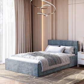 Кровать 120*200 см Ника КР-08 стальной в Советском - sovetskij.germes-mebel.ru | фото