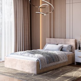 Кровать 120*200 см Ника КР-08 мокко в Советском - sovetskij.germes-mebel.ru | фото