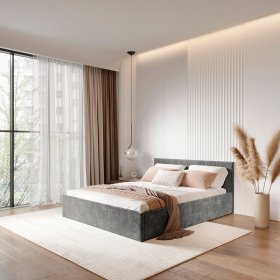 Кровать 160*200 см Ника КР-18 грифельный в Советском - sovetskij.germes-mebel.ru | фото