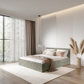 Кровать 140*200 см Ника КР-13 муссон в Советском - sovetskij.germes-mebel.ru | фото
