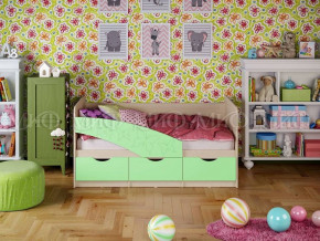 Кровать Бабочки (Салатовый матовый) 1600 в Советском - sovetskij.germes-mebel.ru | фото