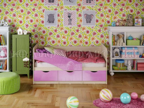 Кровать Бабочки (Сиреневый металлик) 1600 в Советском - sovetskij.germes-mebel.ru | фото