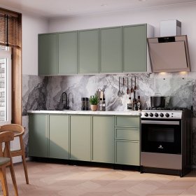 Кухня 2,0 м Астрид эвкалипт софт в Советском - sovetskij.germes-mebel.ru | фото