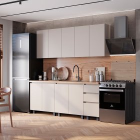 Кухня Честер 2,0 м кашемир в Советском - sovetskij.germes-mebel.ru | фото