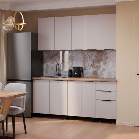 Кухня 1,8 м Эко кашемир в Советском - sovetskij.germes-mebel.ru | фото