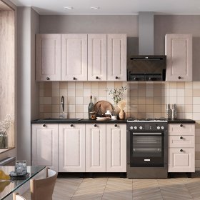 Кухня 1,8 м Санторини сильвер в Советском - sovetskij.germes-mebel.ru | фото