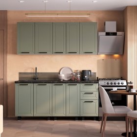 Кухня 1,8 м Селина эвкалипт софт в Советском - sovetskij.germes-mebel.ru | фото