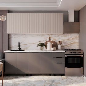 Кухня София 2,0 м муссон софт/айриш в Советском - sovetskij.germes-mebel.ru | фото