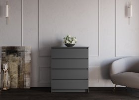 Комод Мори МК800.4, Графит в Советском - sovetskij.germes-mebel.ru | фото