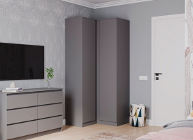 Шкаф угловой МОРИ МШУ 940, графит в Советском - sovetskij.germes-mebel.ru | фото