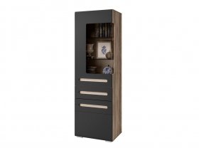 Шкаф Наоми ШК-23, дуб каньон/графит в Советском - sovetskij.germes-mebel.ru | фото