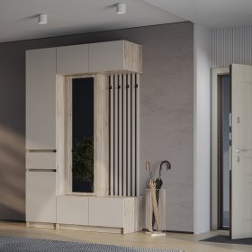 Прихожая Багира дуб смоки/кашемир в Советском - sovetskij.germes-mebel.ru | фото