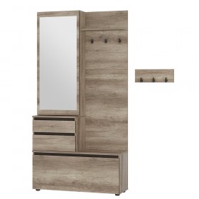 Прихожая Энигма ПР-04 дуб каньон/венге в Советском - sovetskij.germes-mebel.ru | фото