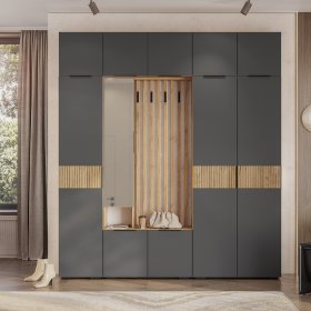 Прихожая Сандра крафт/графит в Советском - sovetskij.germes-mebel.ru | фото