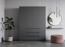Шкаф Мори МШ1600.1, графит в Советском - sovetskij.germes-mebel.ru | фото