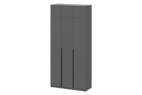 Шкаф шк-5 графит 1200, с антресолью в Советском - sovetskij.germes-mebel.ru | фото