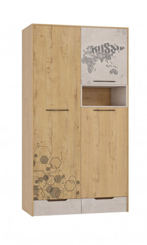 Шкаф для одежды 3 двери и 2 ящика Шк134.0 ДС Стэнфорд в Советском - sovetskij.germes-mebel.ru | фото