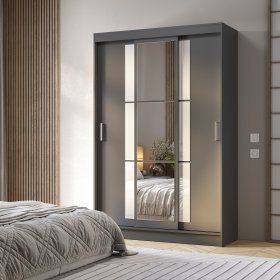 Шкаф-купе ШКК-03 Денвер графит в Советском - sovetskij.germes-mebel.ru | фото