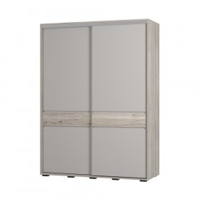 Шкаф-купе Крафт-10 ШКК-06 дуб смоки/кашемир в Советском - sovetskij.germes-mebel.ru | фото