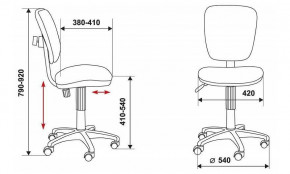 Стул компьютерный Бюрократ CH-204NX/26-28 черный в Советском - sovetskij.germes-mebel.ru | фото