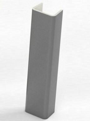 Торцевая заглушка  для цоколя h100 мм (Алюминий, Белый, Черный, Сонома) в Советском - sovetskij.germes-mebel.ru | фото