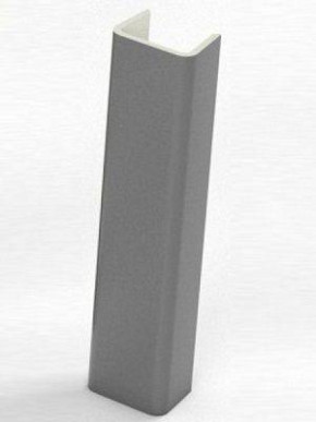 Торцевая заглушка для цоколя h150 мм Цвет Алюминий (Алюминий, Белый, Черный, Сонома) в Советском - sovetskij.germes-mebel.ru | фото