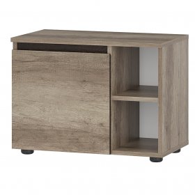 Тумба прикроватная Энигма ТБ-14 дуб каньон/венге в Советском - sovetskij.germes-mebel.ru | фото