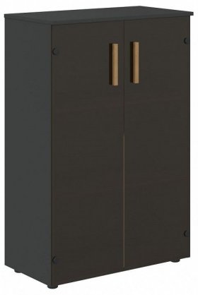 Тумба-витрина Forta FMC 80.2, графит в Советском - sovetskij.germes-mebel.ru | фото